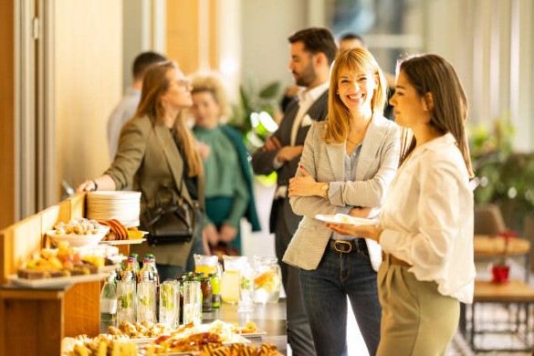 Etiqueta corporativa em eventos